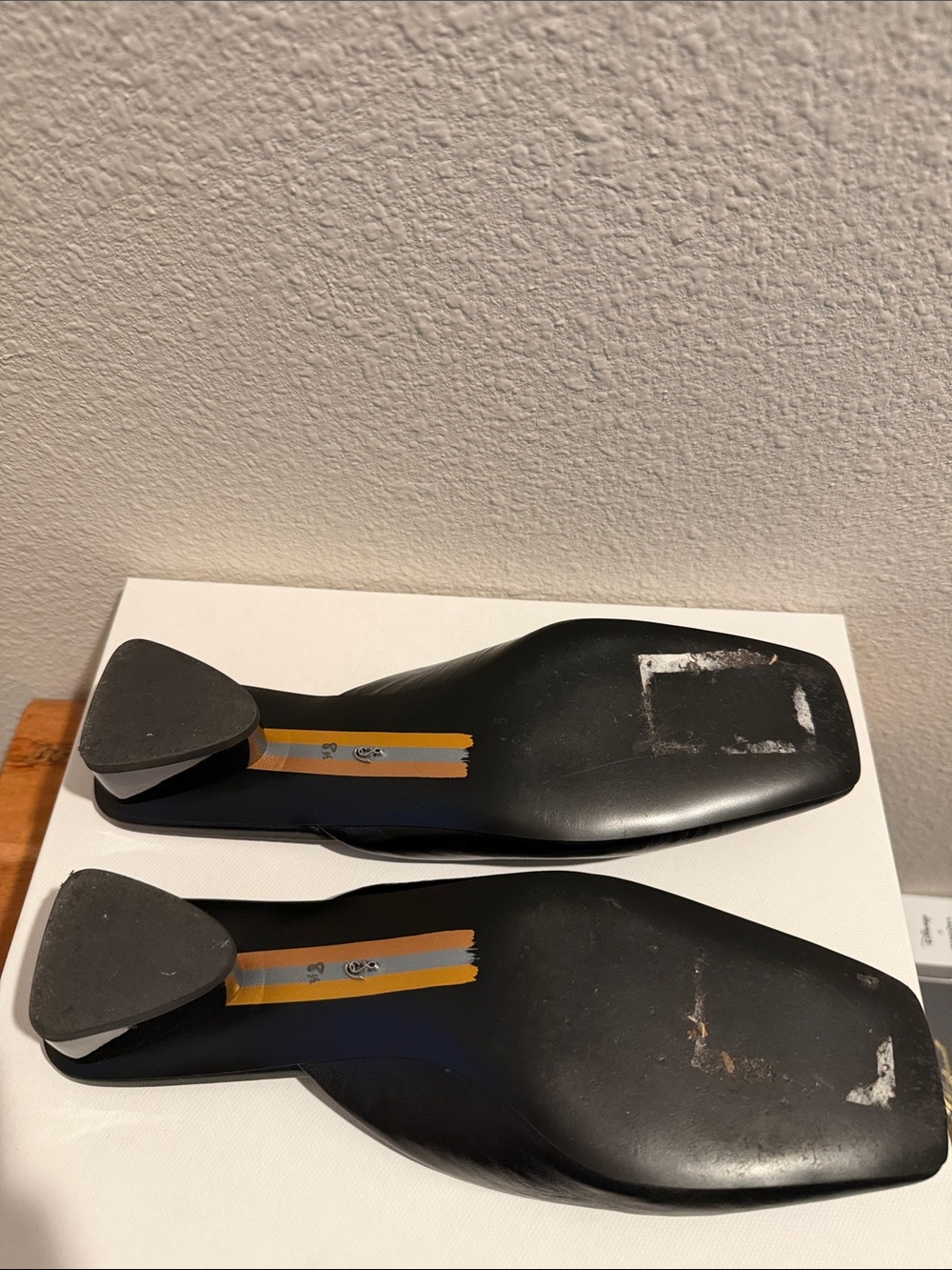 Sam Edelman Black Mule with Gold Bit Detail - Picture 4 of 4